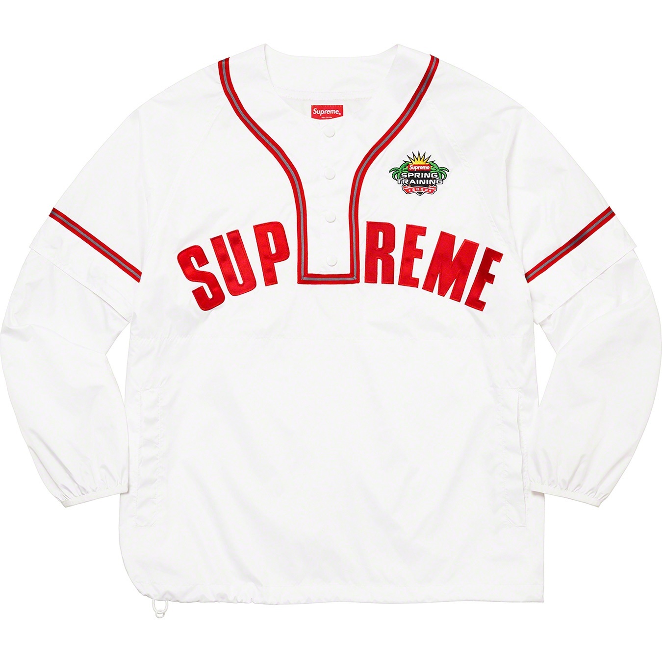 Snap-Off Sleeve L/S Baseball Top view 2